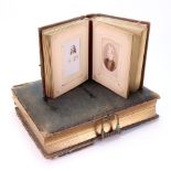 Two Victorian leather bound photograph a