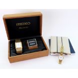 Seiko, a gentleman's gilt metal Lassale