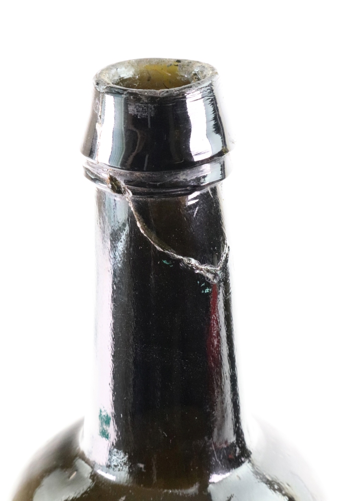 A pair of green glass wine bottles, by H - Image 4 of 10