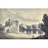 A group of seven early 19th century landscape works, including circle of John Varley,