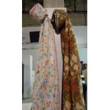 After William Morris; a pair of floral curtains,