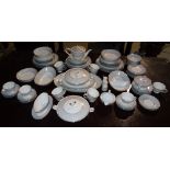 Ceramics, including; an extensive Noritake white and grey dinner and tea service, (qty).