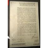 LORDS COMMISSIONERS OF THE ADMIRALTY - a notice relating to Impressment for the Navy, to Capt.