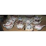 Ceramics, including; twelve reproduction 'Victoria & Albert Museum' teapots with certificates, (12).