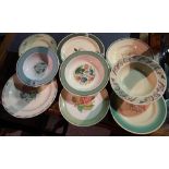 Susie Cooper; a quantity of 20th century ceramic plates, (qty).