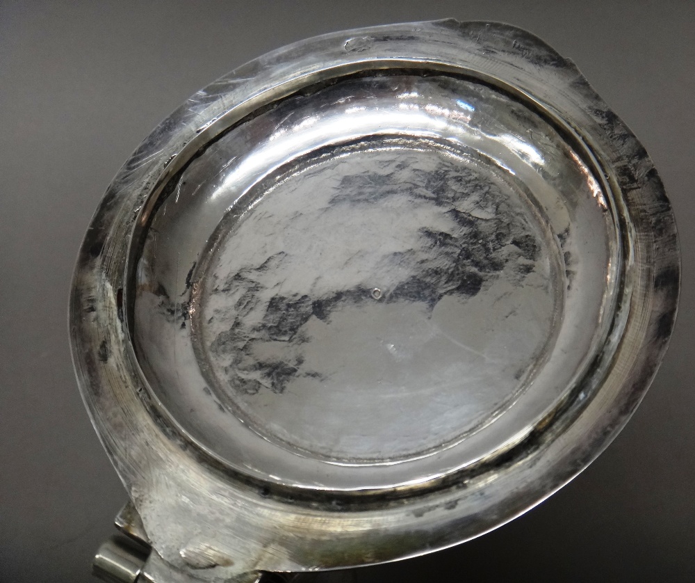 A Charles II silver hinge lidded tankard, of tapering cylindrical form, - Image 9 of 9