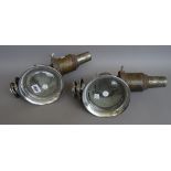 A pair of German automobile lamps, early 20th century,