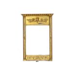 John Zenone, Carver & Gilder Edinburgh; an early 19th century gilt framed pier glass,