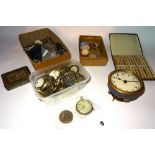 Horological interest, comprising; a quantity of wristwatch and pocket watch movements,