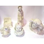 A group of 20th century classical figures and cherubs, (qty).