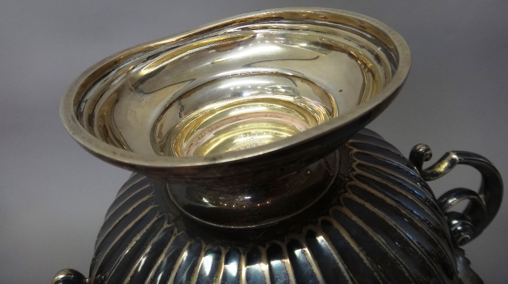 A silver twin handled trophy bowl, having a shaped rim, - Image 2 of 2