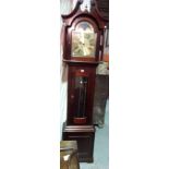 Smallcombe; a 20th century mahogany cased eight day longcase clock, 45cm wide x 190cm high,