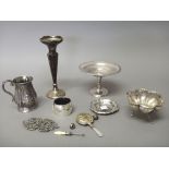 Silver and silver mounted wares, comprising; a Victorian christening mug, with embossed decoration,