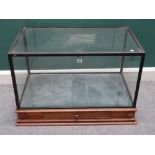 A large table top display case,