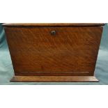 'Army & Navy CSI Makers'; an early 20th century oak travelling writing box,