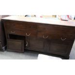 An Edwardian mahogany chest of panelled