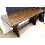 A reproduction 17th century style oak di