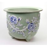 A Chinese celadon ground jardiniere, lat