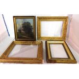 A pair of 19th century gilt framed rectangular picture frames, 51cm wide x 41cm high,