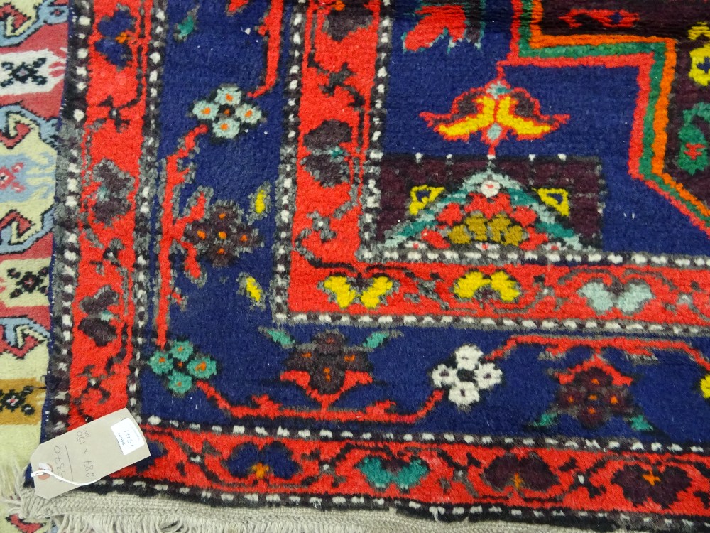 A modern Caucasian rug of Kazak design, 287cm x 150cm. - Image 5 of 5