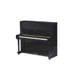 Petrof; an iron framed upright over strung piano, in a high black gloss case, Serial No: 615654,