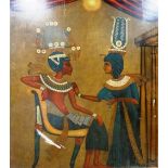 Continental School (20th century), An Ancient Egyptian scene with Pharoah and Courtier,
