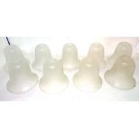 A group of twenty three 20th century frosted glass lamp shades, (20).
