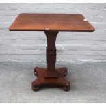 A George IV mahogany occasional table,