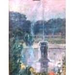 English School (early 20th century), Jardin du Luxembourg, oil on canvas laid on board, 32cm x 23cm.