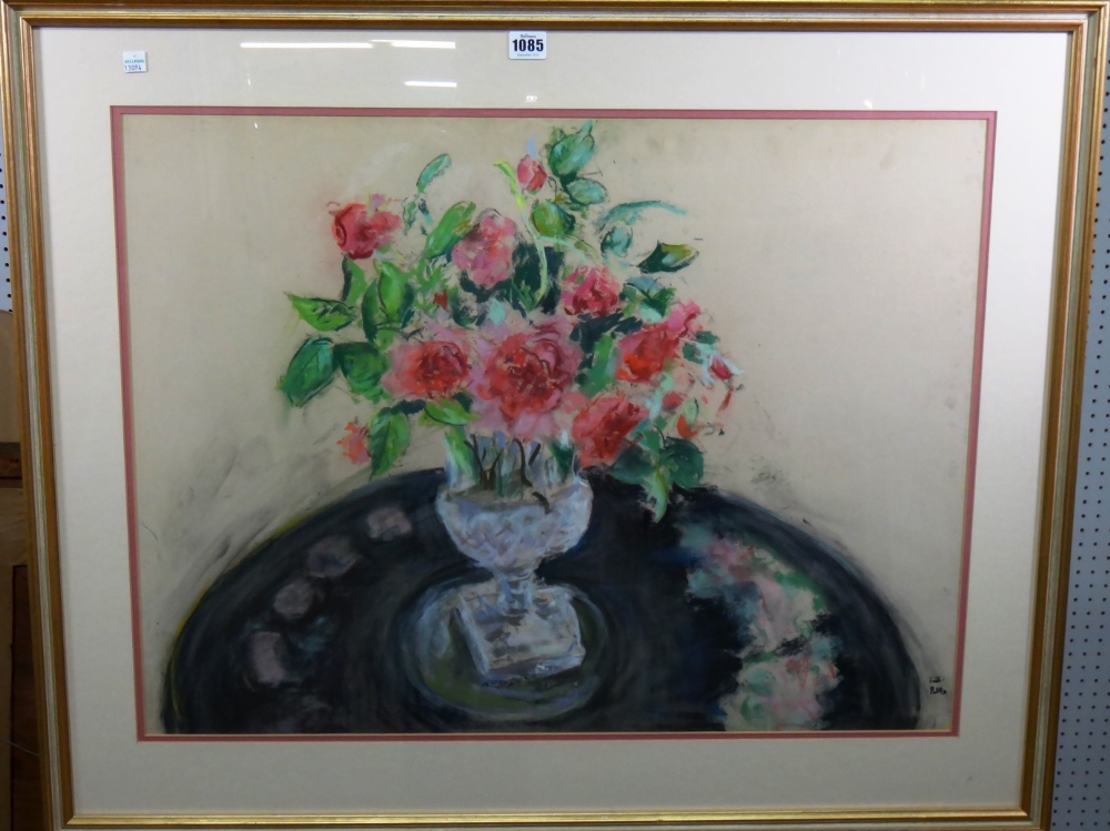 Paul Lucien Maze (1887-1979), Still life of roses, pastel, - Image 3 of 3