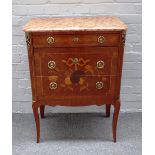 A Louis XV style petite commode,