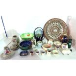 Ceramics including a group of Poole pottery, Beswick bowls, a studio pottery bowl and sundry.