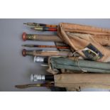 A Hardy Palakona 'knockabout' two piece fly fishing rod, a Hardy Palakona No 2 'Pope' rod,