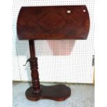 A Victorian mahogany reading lectern, 80cm wide x 78cm high.