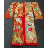 A Japanese embroidered wedding kimono, 20th century,