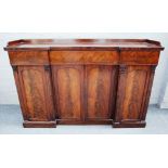 A late Regency mahogany side cabinet,