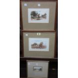 A group of three 19th and 20th century watercolour landscapes, (3).