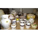 Ceramics, including; a large quantity of Clarice Cliff Ainsley tea wares, Minton,