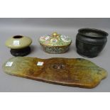 A group of ceramics and works of art, various dates,