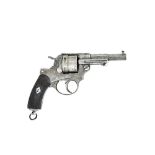 A French model 1873, 11mm Chamelot Delvigne service revolver, circa 1878, two stage barrel,