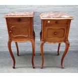 A near pair of 19th century French pot cupboards,