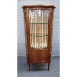 A late 19th century French vitrine,