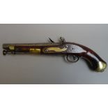 An 18th century British, second pattern, flintlock cavalry pistol, 16 bore,