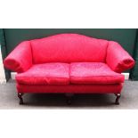 Wesley Barrell; a George I style hump back sofa,