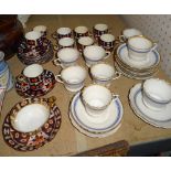 Atlas China; an Imari pattern set, comprising nine cups and saucers and one other,