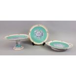 A Victorian opaque china dessert service,