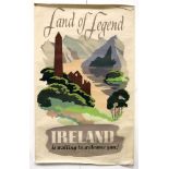 Vintage Poster; Muriel Brandt (Irish, 1909-1981) Land of Legend, Ireland Is Waiting To Welcome You,