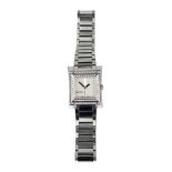 Gucci; a lady's stainless steel quartz bracelet wristwatch,