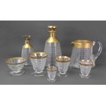 Baccarat; an Art Deco suite of glassware