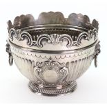 A William & Mary style silver miniature Monteith, Edward Barnard & Sons, London 1913,